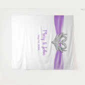 Lila Silberschwänze mit Ribbon - Hochzeitskugel Wandteppich (Vorderseite (Horizontal))