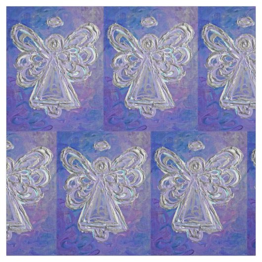 Lila Silberwächter Angel Kunststoffe Stoff (Muster)