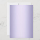 Lila Silberwirbel & Kreuztaufen/Christentum Einladung (Rückseite)