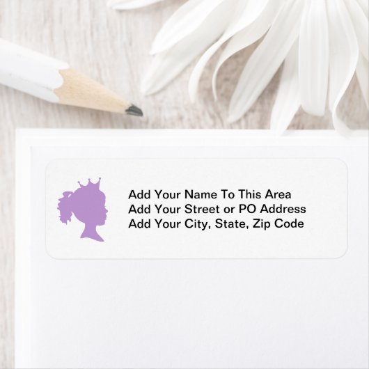 Lila Silhouette Prinzessin T - Shirt und Geschenke (Insitu)