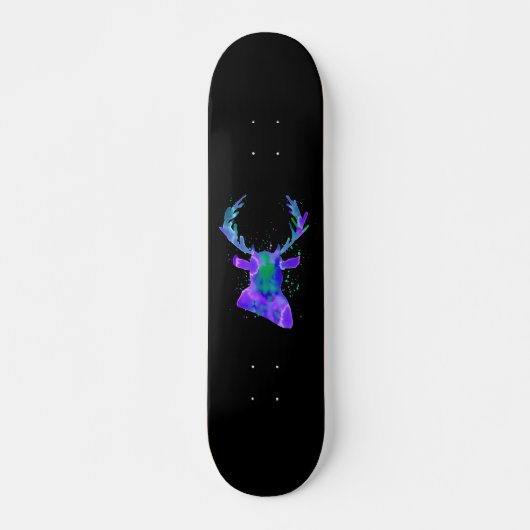 Lila Silhouette Skateboard (Vorne)
