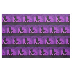 Lila Silhouette Stoff
