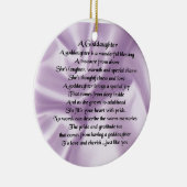 Lila Silk Patenttochter Keramikornament (Rechts)