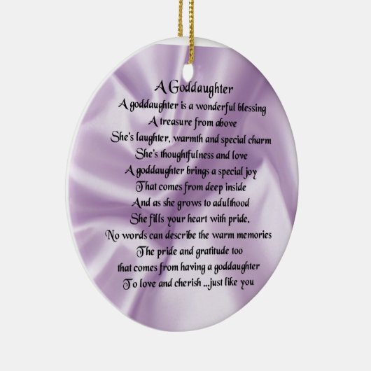 Lila Silk Patenttochter Keramikornament (Rechts)