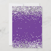 Lila Silver 14. Geburtstagsparty Einladung (Rückseite)