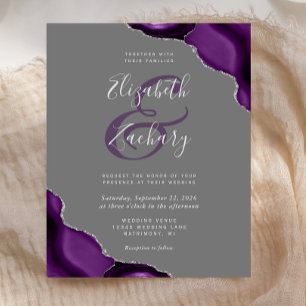 Lila Silver Agate Gray Wedding