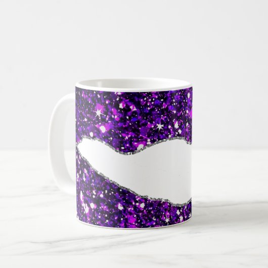 Lila Silver Agate Kaffeetasse (Vorderseite Links)