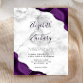 Lila Silver Agate Marmorecken Hochzeit