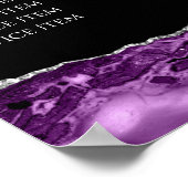 Lila Silver Agate Price List Poster (Ecke)