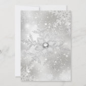 Lila Silver Gold Holly Baubles Weihnachtsfest Part Einladung (Rückseite)