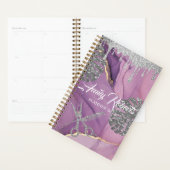 Lila Silver Sparkling Salon Planner Planer (Anzeige)