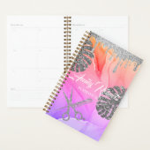 Lila Silver Sparkling Salon Planner Planer (Anzeige)