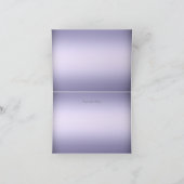 Lila & Silver Tiara Sweet 16 Dankeschön Karte (Innenseite)