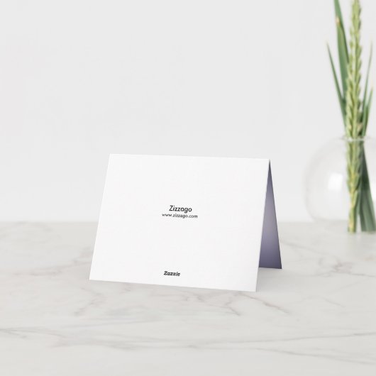 Lila & Silver Tiara Sweet 16 Dankeschön Karte (Rückseite)