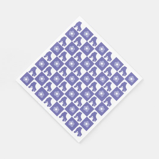 Lila Skate der Rollwalze Serviette (Ecke)