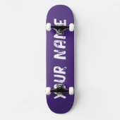 Lila Skateboard (Vorderseite)