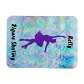 Lila Skater für Frosteis Magnet (Horizontal)