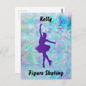 Lila Skater für Frosteis Postkarte (Vorne/Hinten)