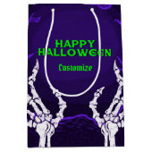 Lila Skelettgriffs Mittlere Geschenktüte (Vorderseite)