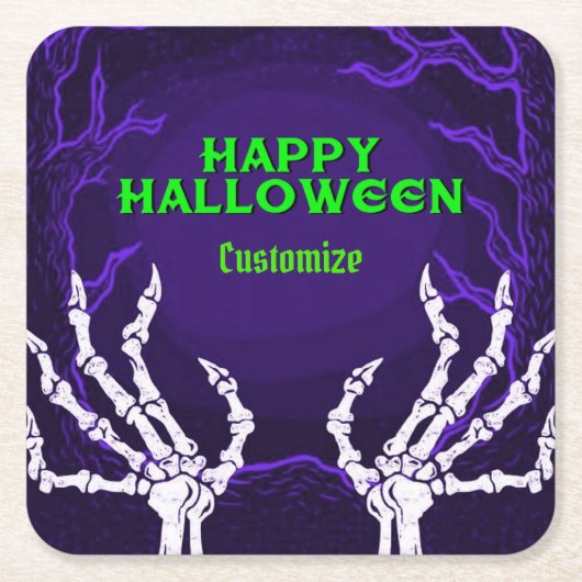 Lila Skelettgriffs Rechteckiger Pappuntersetzer (Vorderseite)