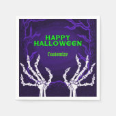 Lila Skelettgriffs Serviette (Vorderseite)