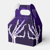 Lila Skeletthandkabel Geschenkschachtel (Rückseite)