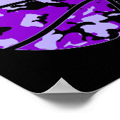 Lila Sketch Camouflage - Lila Camouflage Sketch Poster (Ecke)