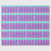 Lila Skier auf blauem Umhüllungspapier Geschenkpapier (Flach)