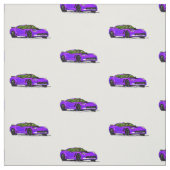 Lila Skizzengewebe C7 Korvette Hand Stoff (Muster)