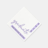 Lila Skript | Chic Lavender Keepake Serviette (Ecke)