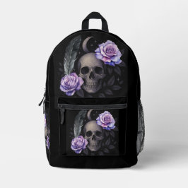 LILA SKULL COOLER BEDRUCKTER RUCKSACK