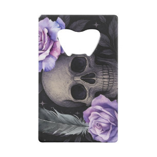 LILA SKULL COOLER GELDBEUTEL FLASCHENÖFFNER