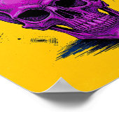 Lila Skull Halloween Poster (Ecke)