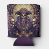 Lila Skull Pirate Dosenkühler (Rückseite)