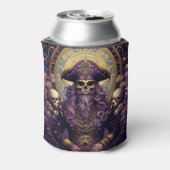 Lila Skull Pirate Dosenkühler (Kanne Rückseite)
