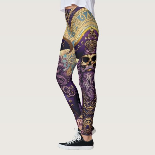 Lila Skull Pirate Leggings (Links)