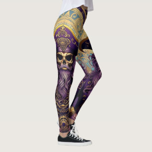 Lila Skull Pirate Leggings