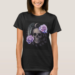 LILA SKULL-T - Shirt