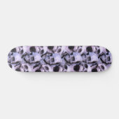 Lila Skulls Skateboard (Horizontal)