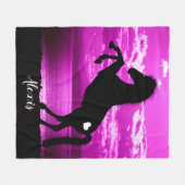 Lila Sky Fleece Blanket (Vorderseite (Horizontal))