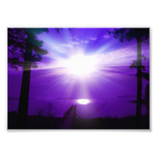 Lila Sky Fotodruck