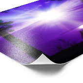 Lila Sky Fotodruck (Ecke)