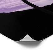 Lila Sky Landschaft Poster (Ecke)