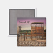 Lila Sky Magnet (Vorderseite/Rückseite)