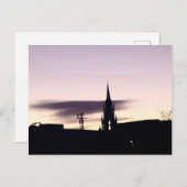 Lila Sky Postkarte (Vorne/Hinten)