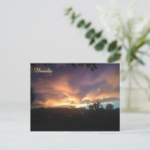 Lila Sky Sunset Postcard Postkarte (Stehend Vorderseite)