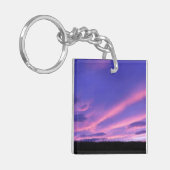 Lila Sky Sunset Schlüsselanhänger (Vorderseite links)