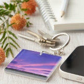 Lila Sky Sunset Schlüsselanhänger (Vorderseite rechts)