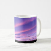 Lila Sky Sunset Tasse (VorderseiteRechts)