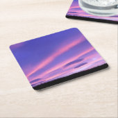 Lila Sky Sunset Untersetzer (angewinkelt)